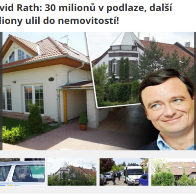 David Rath: 30 milionů v podlaze, další miliony ulil do nemovitostí! zdroj: blesk.cz