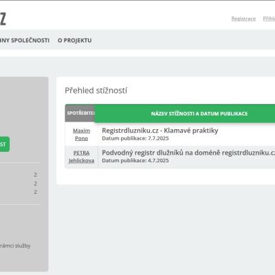 dTest řeší první stížnosti na web registrdluzniku.cz – podezření na klamavé praktiky a předražené služby