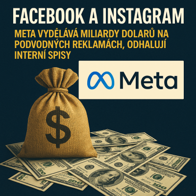 Facebook a Instagram: Interní dokumenty ukazují, že Meta vydělává miliardy na podvodné inzerci