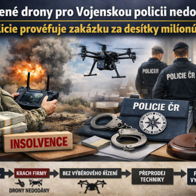 Zaplacené drony pro Vojenskou policii nedorazily: policie prověřuje zakázku za desítky milionů