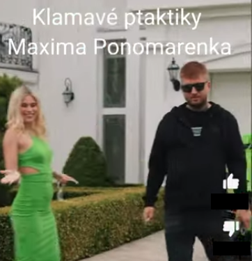 Protikorupční linka varuje před klamavou reklamou: Maxim Ponomarenko šíří dezinformace o Lamborghini od miliardáře Borkovce