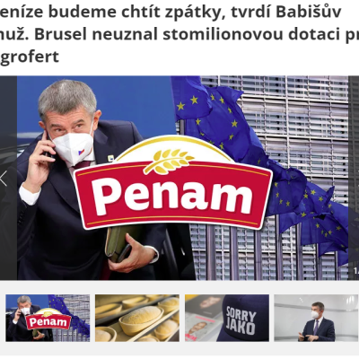 Penam Andreje Babiše - Policie  NCOZ stíhá dva lidi a firmu za dotační podvod s linkou na toastový chléb