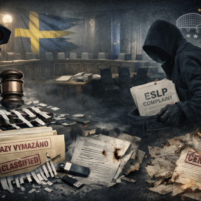 Švédsko - Tajné soudy, zmizelé důkazy a „ukradené“ stížnosti