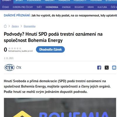 Martin Zoubek vs. vztah k Bohemia Energy