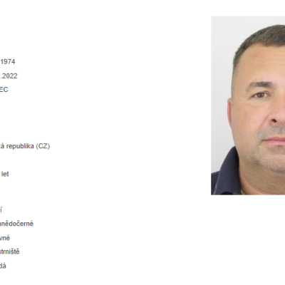 Vilém Kováč - policejní databáze.