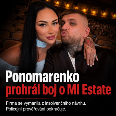 Maxim Ponomarenko prohrál boj o MI Estate. Firma se vymanila z insolvenčního návrhu, policejní prověřování pokračuje